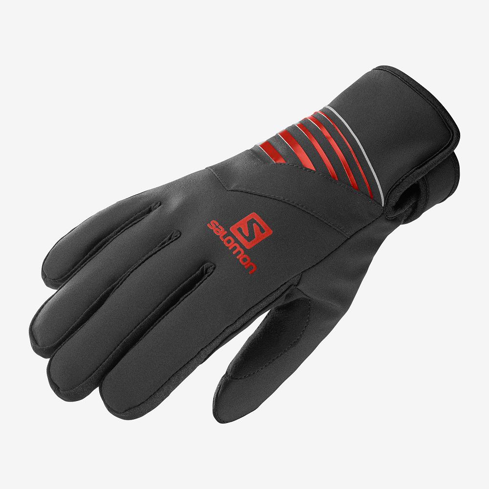 Gants Salomon Homme Noir - Salomon RS WARM U - France (1569-UTHAW)